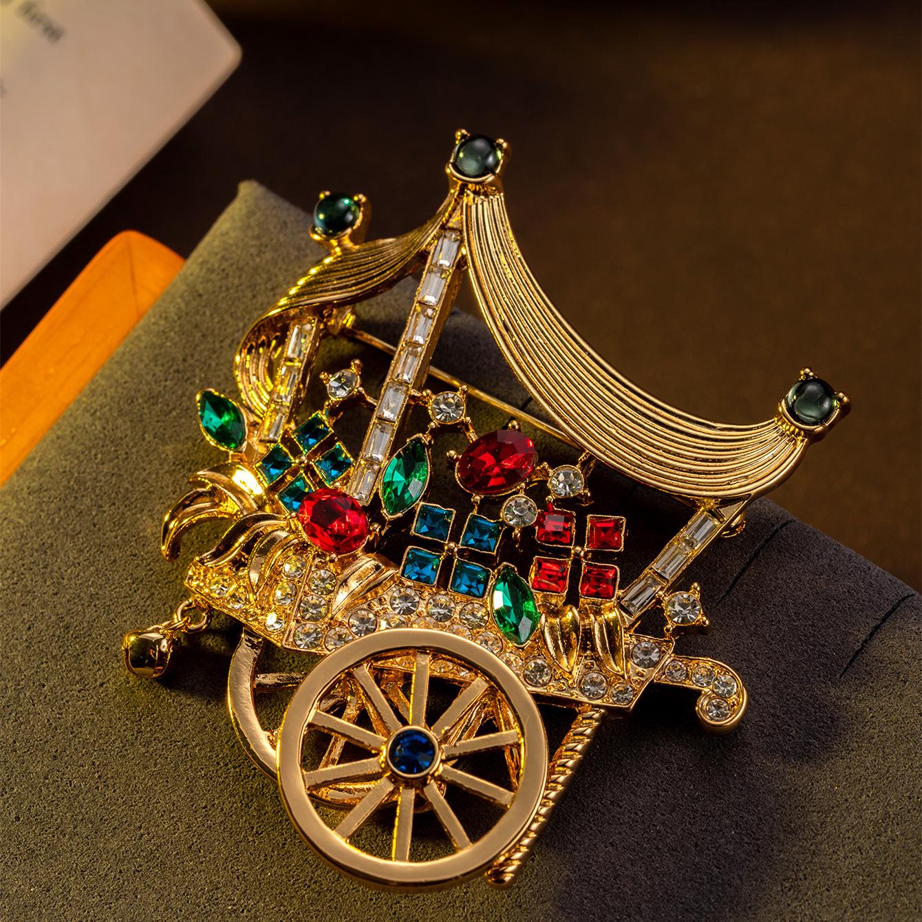 Vintage Fairy Tale Gemstone Cart Brooch – Colorful Jewelry for Fashion Accessories
Vintage Fairy Tale Gemstone Cart Brooch – Colorful Jewelry for Fashion Accessories