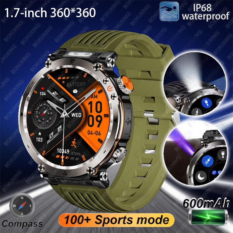 New Outdoor Smart Watch Men 600mAh LED Flashlight SmartWatch Compass Bluetooth call Heart rate IP 68 Sports Smartwatch New 600mAh зелений
New Outdoor Smart Watch Men 600mAh LED Flashlight SmartWatch Compass Bluetooth call Heart rate IP 68 Sports Smartwatch New 600mAh зелений