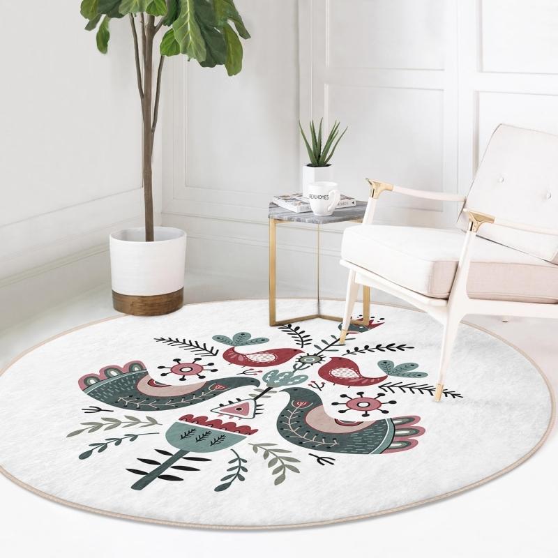 Deymend Bird and Flower Pattern Цифровая печать Современный цветной кухонный круглый ковер с моющимся нескользящим основанием
Deymend Bird and Flower Pattern Цифровая печать Современный цветной кухонный круглый ковер с моющимся нескользящим основанием