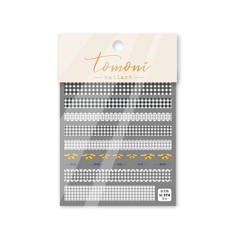 Lace Plaid Black and White Flower Back Glue Japanese Nail Art to 374
Lace Plaid Black and White Flower Back Glue Japanese Nail Art to 374
