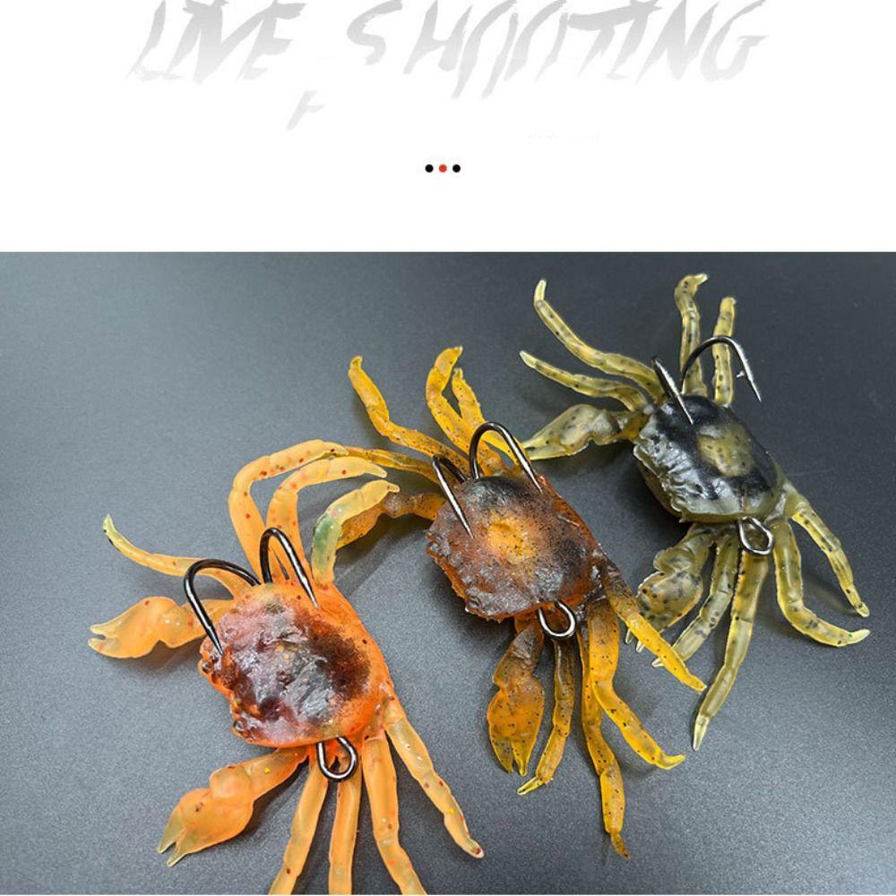 2PCS Brown Green Orange Fishing Lures Silicone Sea Fishing Bait Simulation Rubber Crab Fishing зелений
2PCS Brown Green Orange Fishing Lures Silicone Sea Fishing Bait Simulation Rubber Crab Fishing зелений