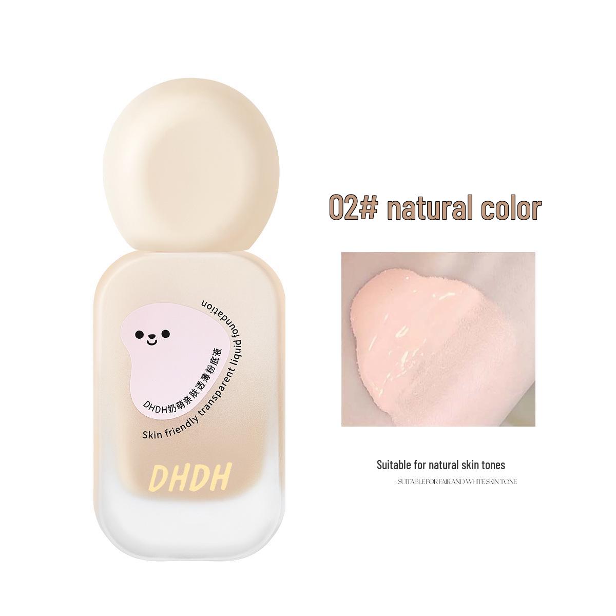 DHDH Milk Cute Translucent Thin Foundation Liquid: Long-Lasting, Brightening, Clear, Watery, Flawless, Skin-Friendly BB Cream for Women. 30ml
DHDH Milk Cute Translucent Thin Foundation Liquid: Long-Lasting, Brightening, Clear, Watery, Flawless, Skin-Friendly BB Cream for Women. 30ml