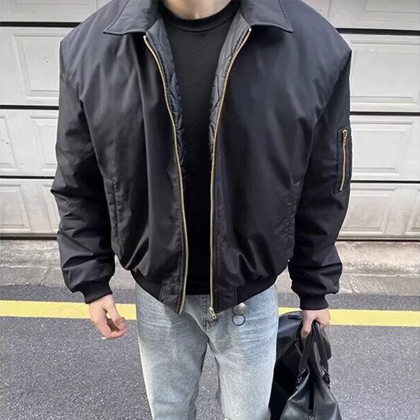 Men s Dark Blue Cotton Pilot Jacket - Autumn/Winter High Street Lapel Baseball Outerwear 3XL чорний
Men s Dark Blue Cotton Pilot Jacket - Autumn/Winter High Street Lapel Baseball Outerwear 3XL чорний