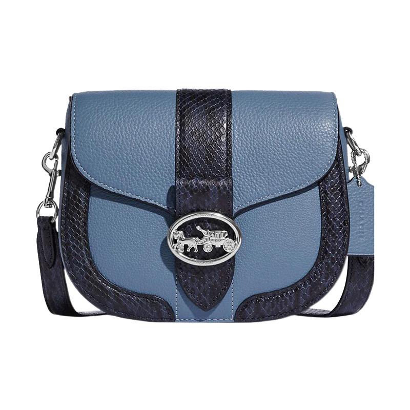 COACH shoulder bag Georgie 21 snap-fastening internal multi-function pocket Refined grained leather and smooth leather and snake-embossed leather чорний
COACH shoulder bag Georgie 21 snap-fastening internal multi-function pocket Refined grained leather and smooth leather and snake-embossed leather чорний