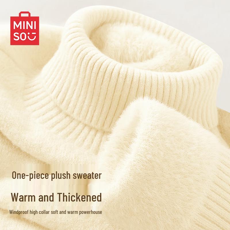 MINISO Men s Fleece-Lined Turtleneck Sweater L
MINISO Men s Fleece-Lined Turtleneck Sweater L
