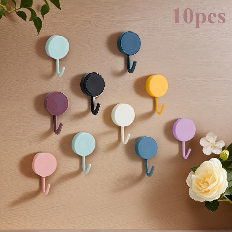 Randomly pack 10 pieces of macaron colored adhesive wall hooks, non drilling plastic hooks for bathrooms and kitchens
Randomly pack 10 pieces of macaron colored adhesive wall hooks, non drilling plastic hooks for bathrooms and kitchens
