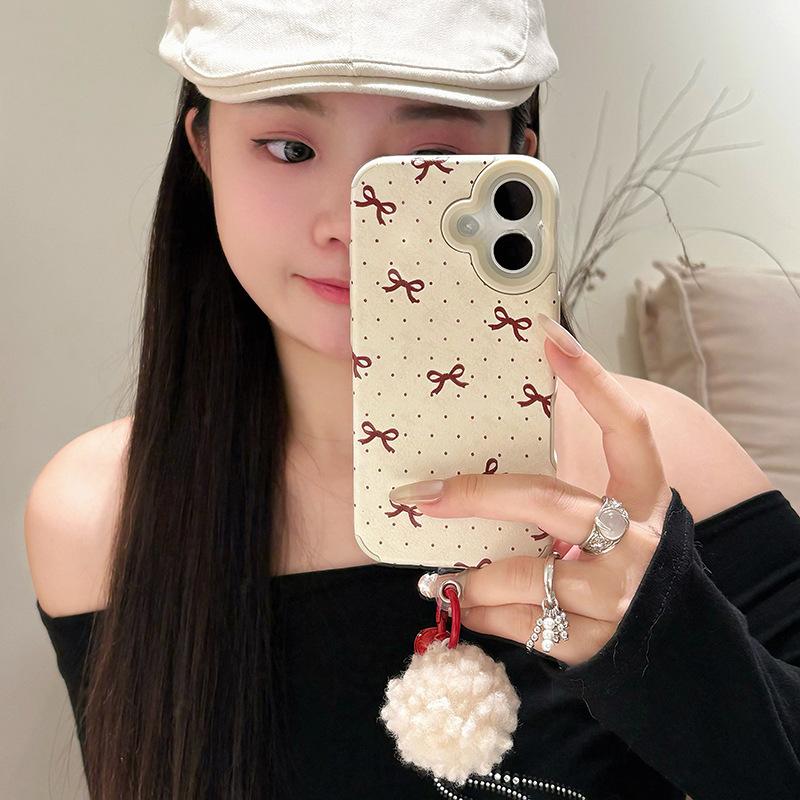 Ins Girl Red Polka Dot Bow Applicable To Apple 16promax Mobile Case IPhone13/12/15 Apple 16
Ins Girl Red Polka Dot Bow Applicable To Apple 16promax Mobile Case IPhone13/12/15 Apple 16
