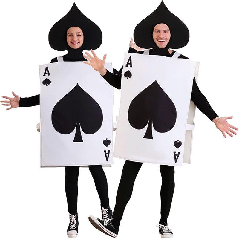 Men s and women s cos costumes playing cards onesies party costumes funny acting costumes one size fits all
Men s and women s cos costumes playing cards onesies party costumes funny acting costumes one size fits all