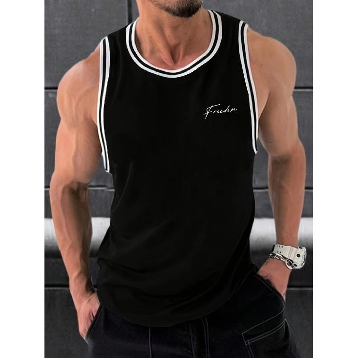 Summer New Men S Muscle Fitness Sports Casual Sleeveless Vest With Printed Letters Fashionable Quick Drying Vest L чорний
Summer New Men S Muscle Fitness Sports Casual Sleeveless Vest With Printed Letters Fashionable Quick Drying Vest L чорний