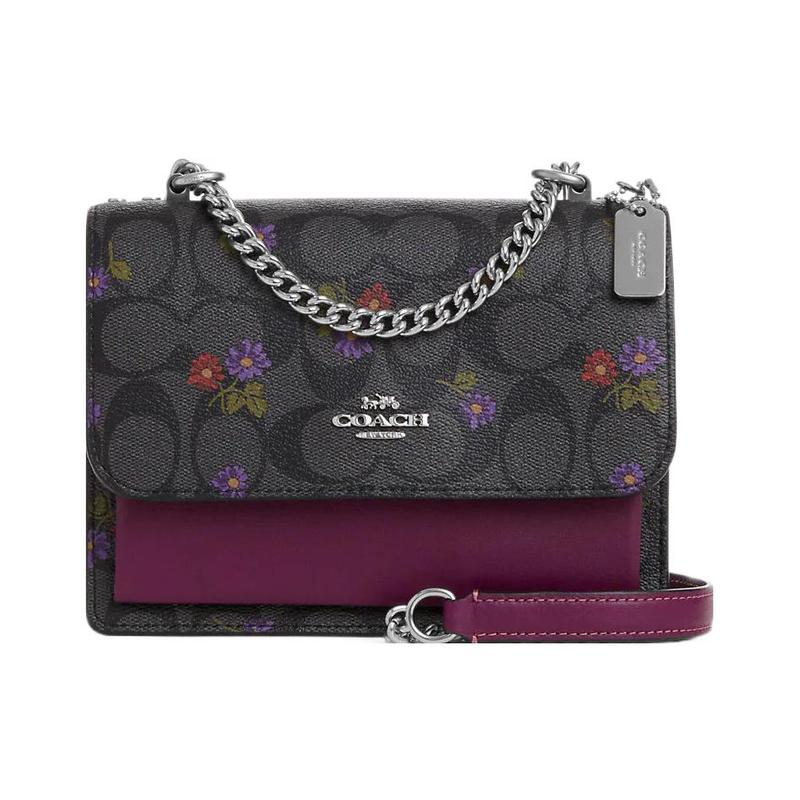 COACH Klare floral print coated canvas and leather shoulder bag small women s silver/graphite/dark berry срібний
COACH Klare floral print coated canvas and leather shoulder bag small women s silver/graphite/dark berry срібний