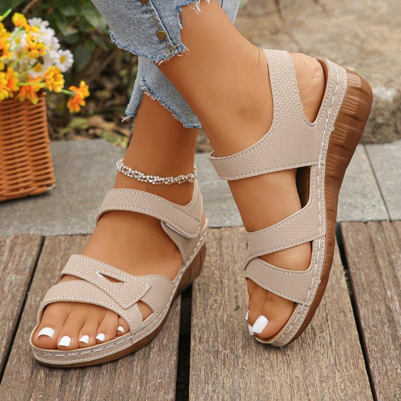 New large size snout sandals style sandals Velcro wedge heel platform sandals 43 абрикосовый
New large size snout sandals style sandals Velcro wedge heel platform sandals 43 абрикосовый