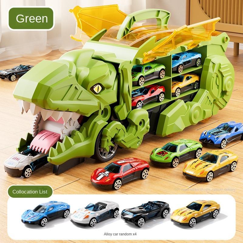 Roll To Eat Game Dinosaur Transporter Car Складная игрушечная машинка Ящик для хранения для мини-машины Green-4 Alloy Car
Roll To Eat Game Dinosaur Transporter Car Складная игрушечная машинка Ящик для хранения для мини-машины Green-4 Alloy Car