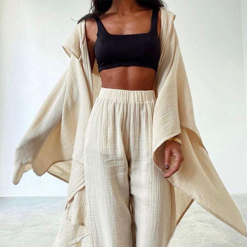 Fd1051 In-Stock Cross-Border 2022 Autumn New Women s Fashion Long-Sleeve Bohemian Cotton and Linen Two-Piece Set Off-White M
Fd1051 In-Stock Cross-Border 2022 Autumn New Women s Fashion Long-Sleeve Bohemian Cotton and Linen Two-Piece Set Off-White M