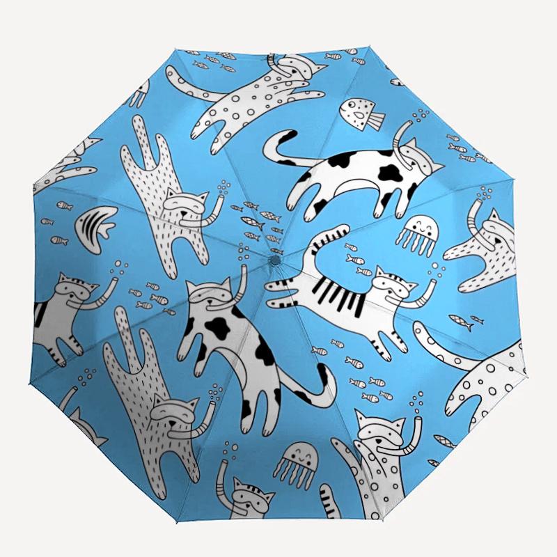 1pc Underwater Cats Automatic Open/close Umbrella, 8-Rib sturdy structure, Portable Travel Umbrella, Parties, Everyday Useb077
1pc Underwater Cats Automatic Open/close Umbrella, 8-Rib sturdy structure, Portable Travel Umbrella, Parties, Everyday Useb077