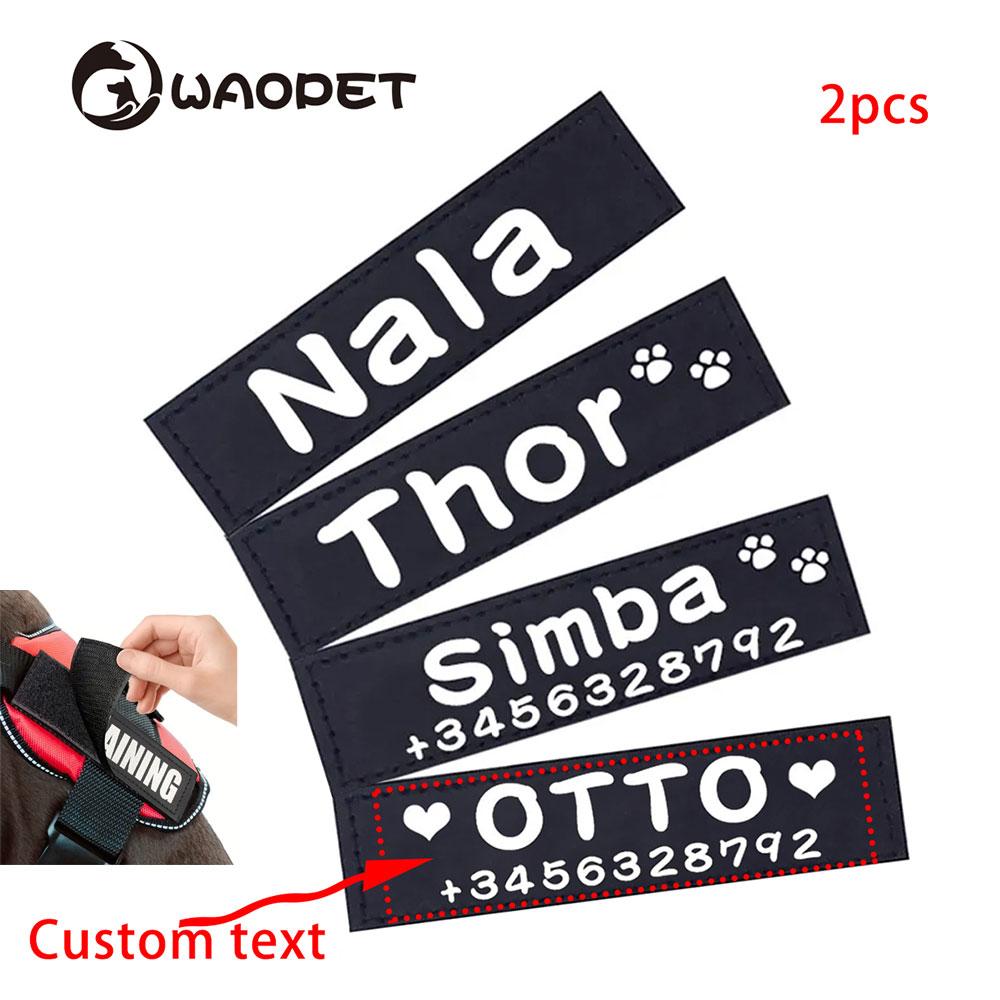 Custom Dog ID Tags For Harness Pet Name Anti-lost number Clothes Patches Dog Paw Print LOGO Personality Labels S(2.5x11.8cm)
Custom Dog ID Tags For Harness Pet Name Anti-lost number Clothes Patches Dog Paw Print LOGO Personality Labels S(2.5x11.8cm)