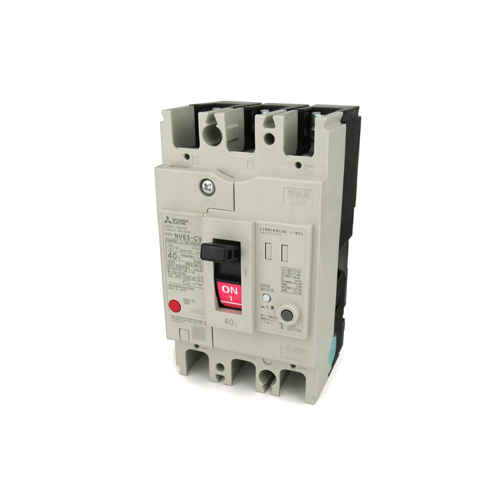 Mitsubishi Electric 3P 40A 30MA Leakage Circuit NN NV63-CV (Earth Breaker) (3 Pole) (AC 100-440)
Mitsubishi Electric 3P 40A 30MA Leakage Circuit NN NV63-CV (Earth Breaker) (3 Pole) (AC 100-440)