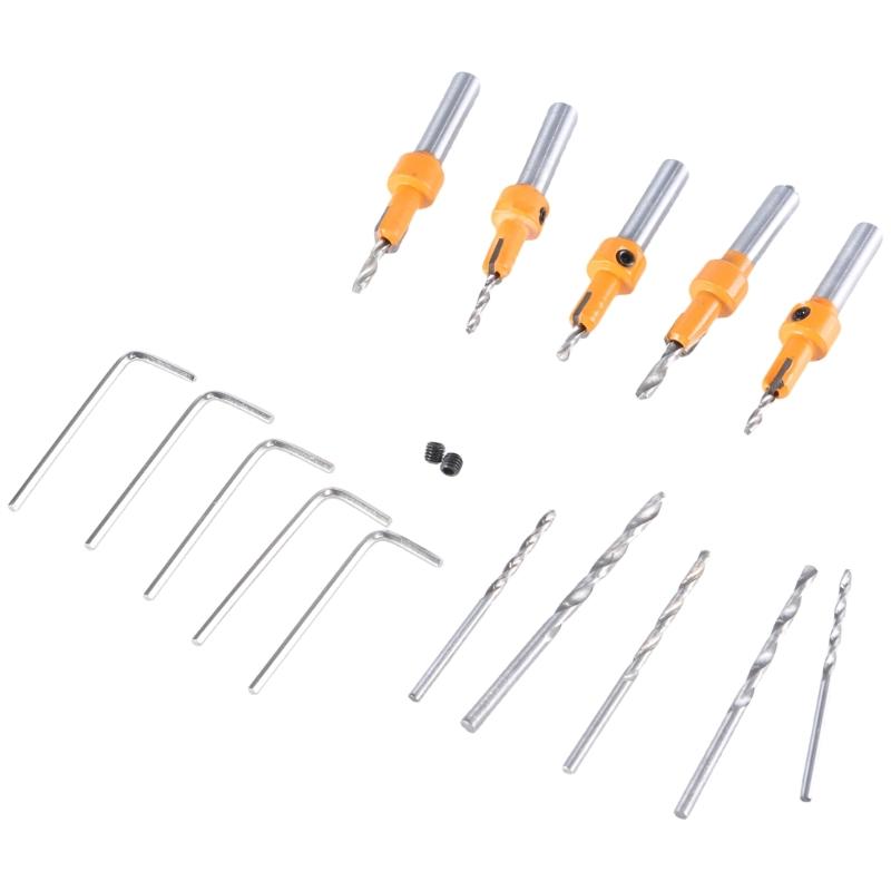 Countersink Drill Bit Set Counter Sink Drill Bit for Wood with Wrenches Woodworking Countersink Bit for Wood Plate 1
Countersink Drill Bit Set Counter Sink Drill Bit for Wood with Wrenches Woodworking Countersink Bit for Wood Plate 1