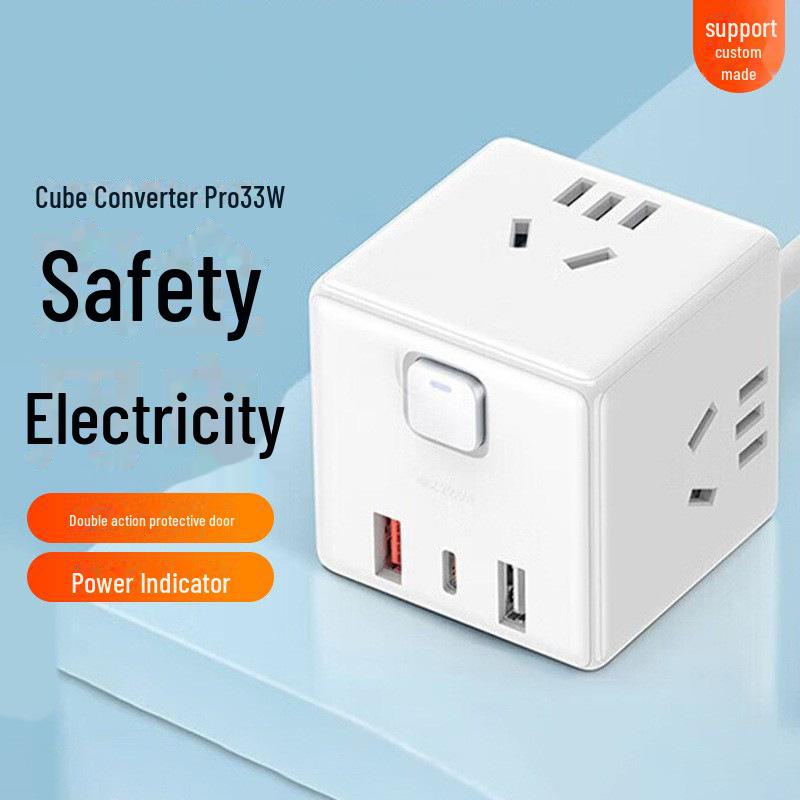 Подовжувач живлення Xiaomi Cube Converter Pro 33 Вт із швидкою зарядкою та розетками 2A1C
Подовжувач живлення Xiaomi Cube Converter Pro 33 Вт із швидкою зарядкою та розетками 2A1C