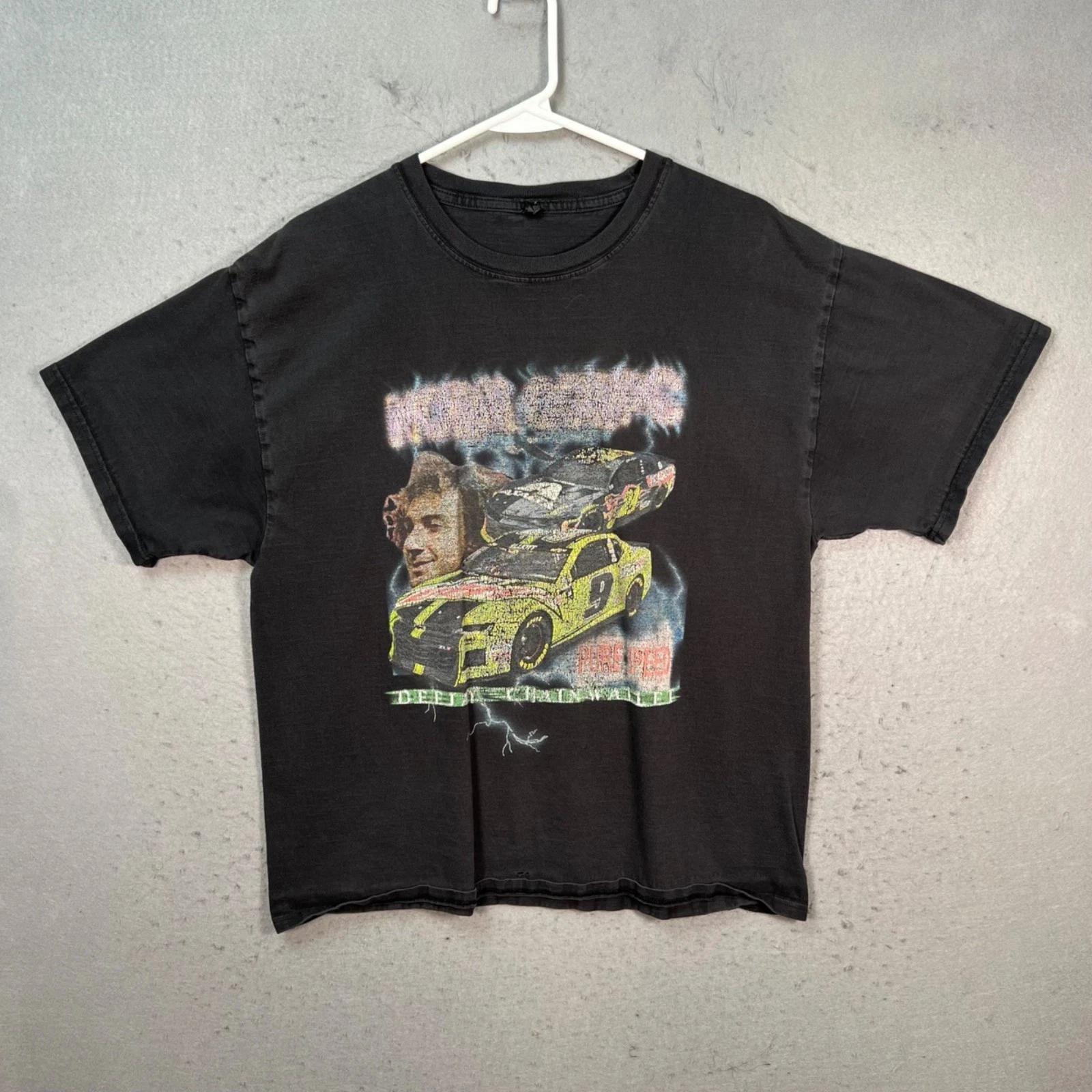 Nascar Racing Graphic T Shirt Beefy Hanes Distressed Black Tee Mens Large 4XL
Nascar Racing Graphic T Shirt Beefy Hanes Distressed Black Tee Mens Large 4XL