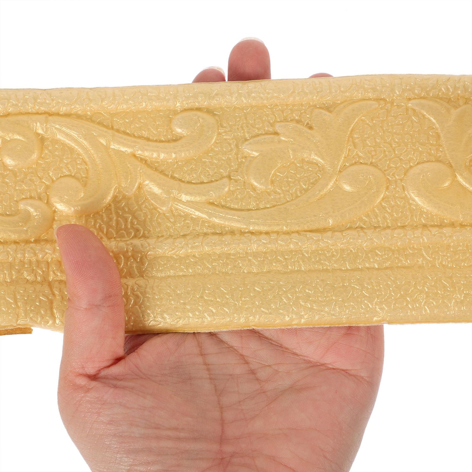 10M Foam Wall Border Peel Stick Self-Adhesive 3D Carved Golden Molding Trim For Baseboards Ceiling Corners Flexible Waterproof China Mainland
10M Foam Wall Border Peel Stick Self-Adhesive 3D Carved Golden Molding Trim For Baseboards Ceiling Corners Flexible Waterproof China Mainland