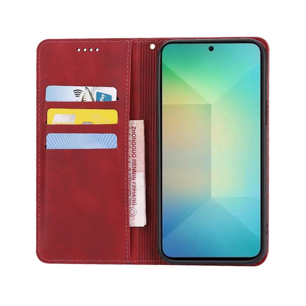 For Samsung Galaxy S24 Case Wallet Calf Texture Leather Phone Cover with Hidden Magnetic Closure Rose Gold
For Samsung Galaxy S24 Case Wallet Calf Texture Leather Phone Cover with Hidden Magnetic Closure Rose Gold