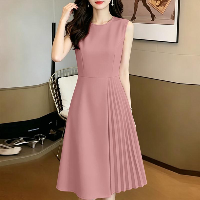 ZANZEA Women Casual Round Neck Sleeveless Pleated Dress 5XL рожевий
ZANZEA Women Casual Round Neck Sleeveless Pleated Dress 5XL рожевий