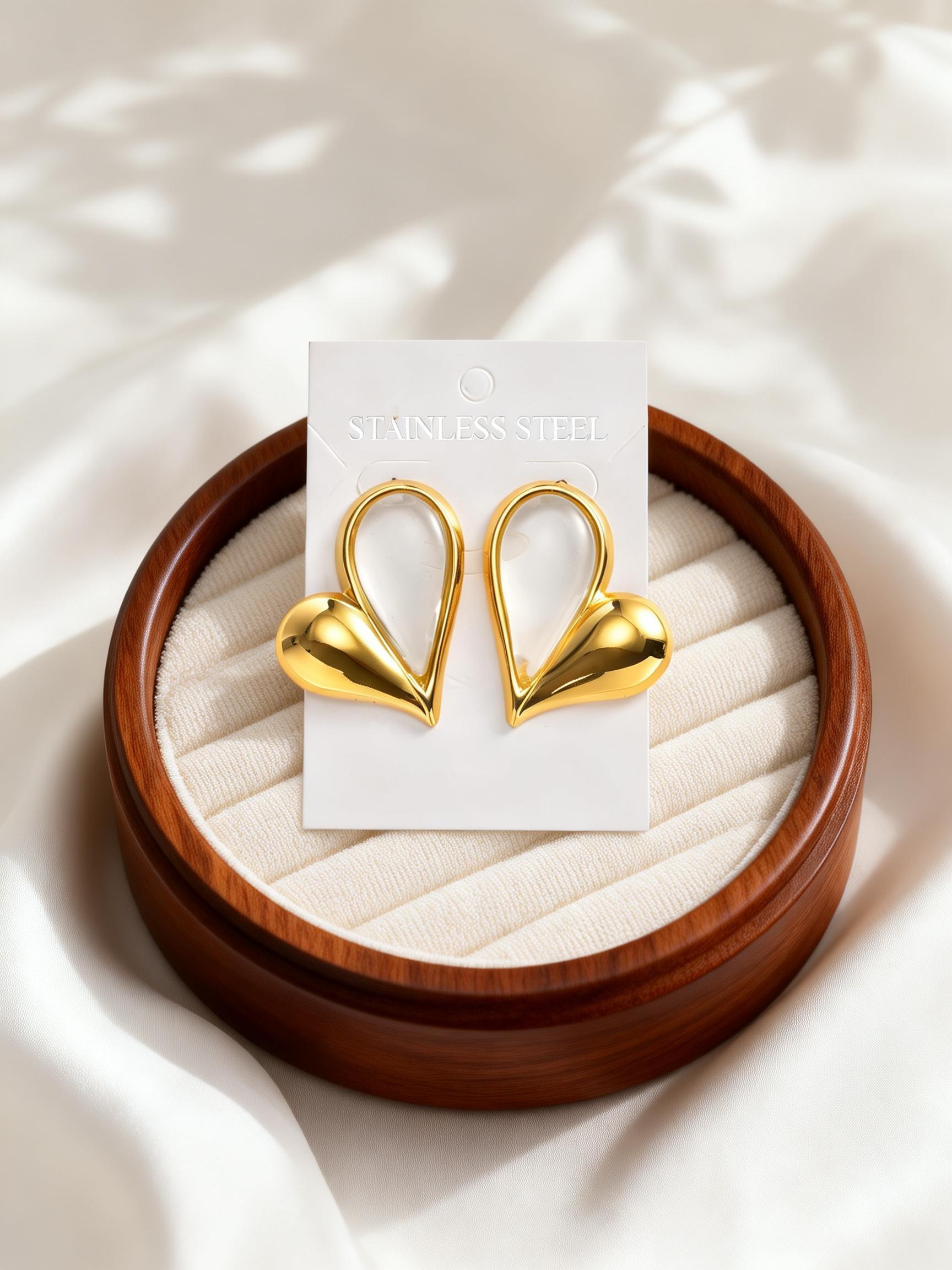 Luxurious Butterfly Zircon Earrings for Women Large Stainless Steel Heart Stud Earrings Charm Jewelry Gift
Luxurious Butterfly Zircon Earrings for Women Large Stainless Steel Heart Stud Earrings Charm Jewelry Gift