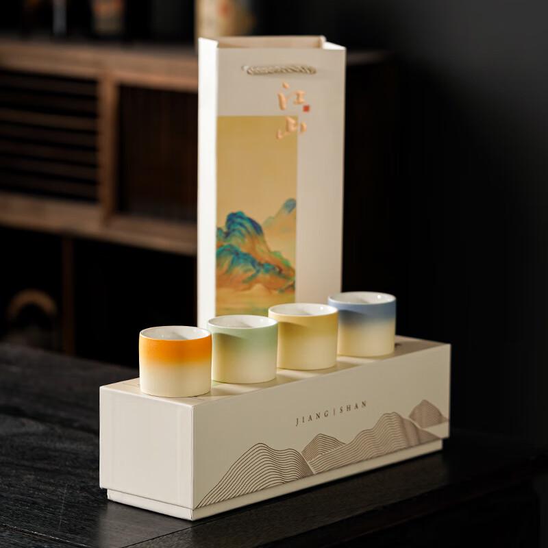 Forbidden City Inspired Gradient Four-Color Ceramic Teacup Set
Forbidden City Inspired Gradient Four-Color Ceramic Teacup Set