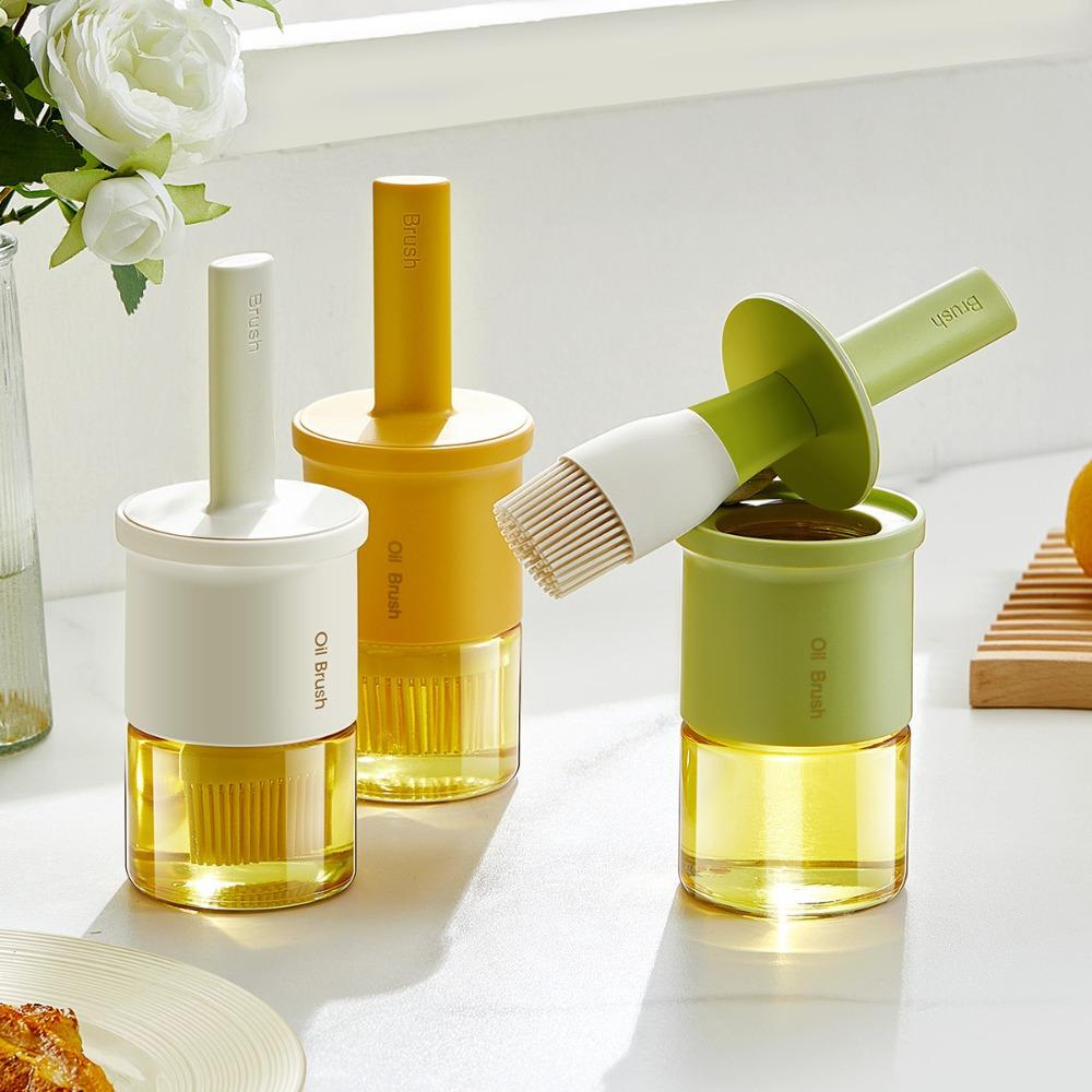 300ml Oil Bottle with Silicone Brush Oil Container Durable Vinegar Bottle Household
300ml Oil Bottle with Silicone Brush Oil Container Durable Vinegar Bottle Household