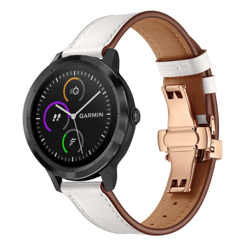 20mm Top-layer Cowhide Leather Genuine Leather Watch Strap Replacement for Garmin Vivoactive 3/Vivomove HR Rose Gold+White
20mm Top-layer Cowhide Leather Genuine Leather Watch Strap Replacement for Garmin Vivoactive 3/Vivomove HR Rose Gold+White