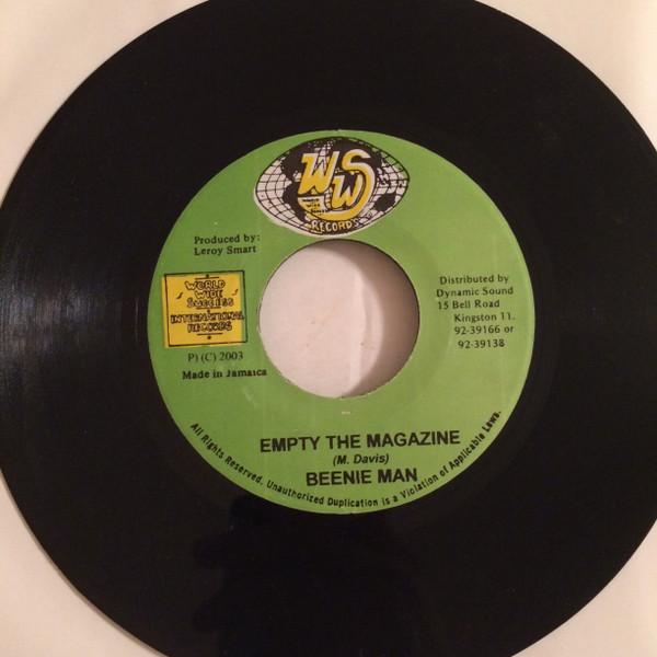 7-дюймовая пластинка BEENIE MAN - Empty The Magazine НИКАКОЙ WWS Records 2003 Ямайка Регги, Ска и Даб Б/У
7-дюймовая пластинка BEENIE MAN - Empty The Magazine НИКАКОЙ WWS Records 2003 Ямайка Регги, Ска и Даб Б/У