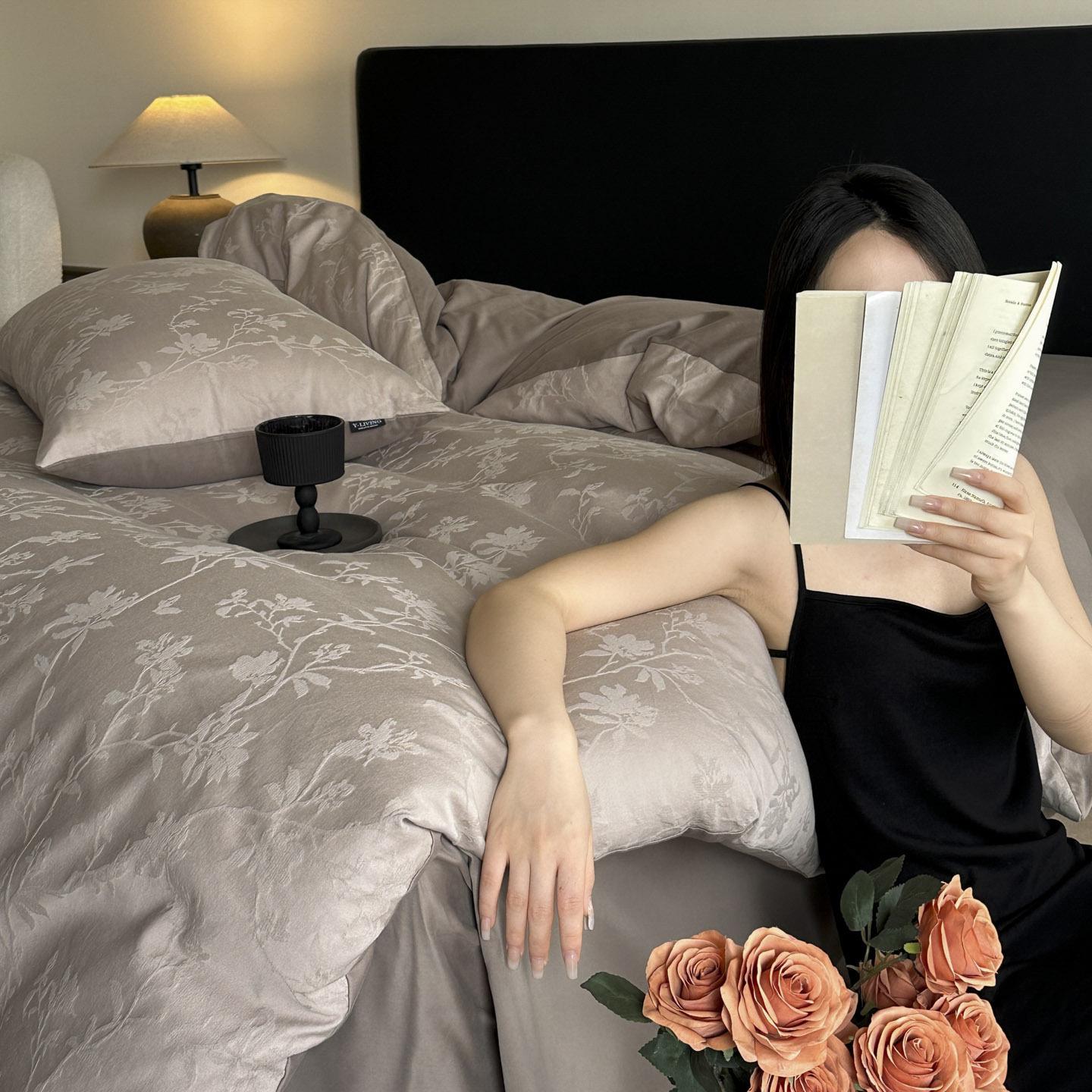 2025 Model 100S Thick-Woven Pure Cotton Jacquard 4-Piece Sheet Set Pillowcase 48*72 / pair
2025 Model 100S Thick-Woven Pure Cotton Jacquard 4-Piece Sheet Set Pillowcase 48*72 / pair