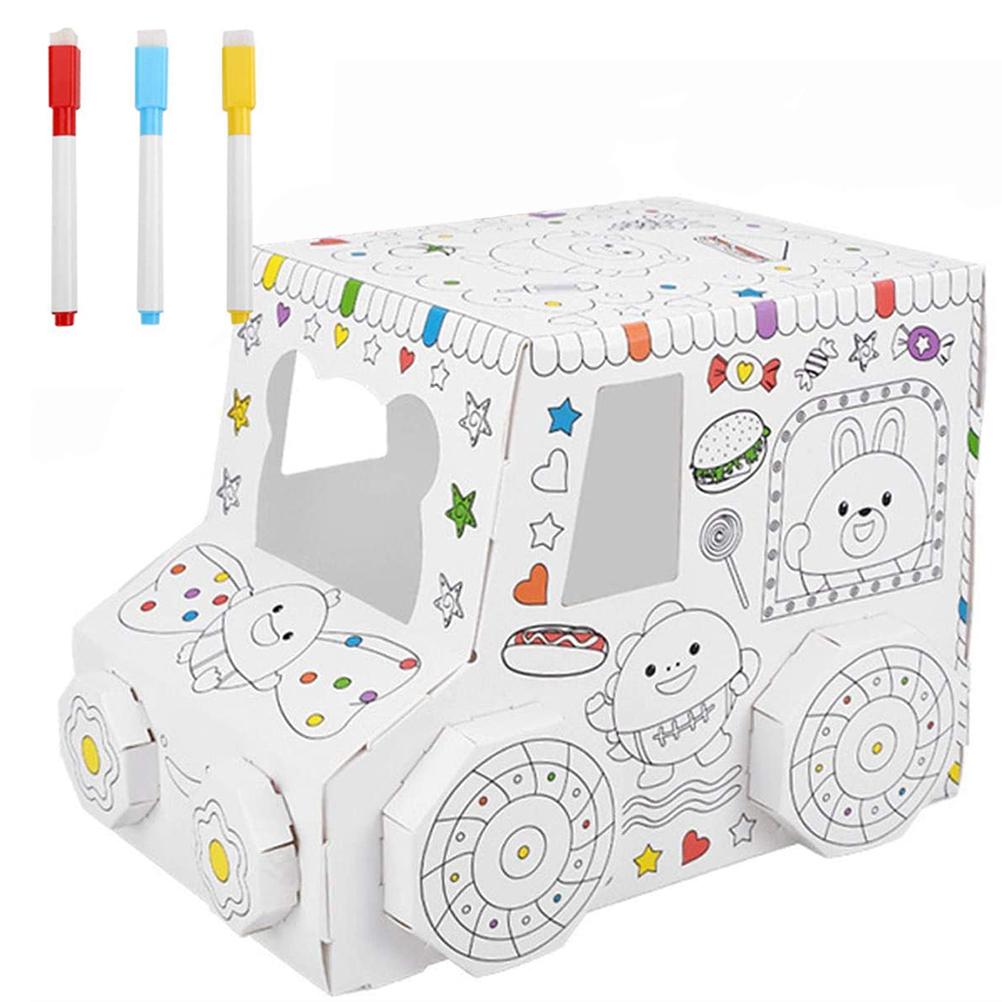 3D Cardboard Playhouse Educational DIY Toy Hand Painted Interactive Cardboard Assembly House Car
3D Cardboard Playhouse Educational DIY Toy Hand Painted Interactive Cardboard Assembly House Car