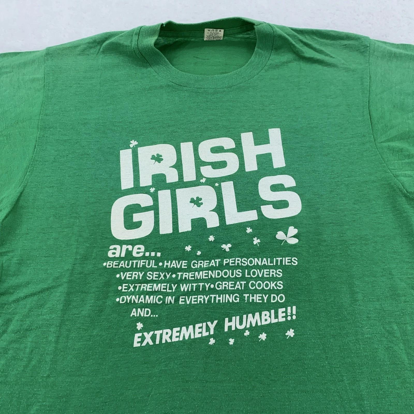 Vintage Irish Girls are Humble Shirt Men s Medium Funny Graphic St Patrick’s 80s 2XL
Vintage Irish Girls are Humble Shirt Men s Medium Funny Graphic St Patrick’s 80s 2XL