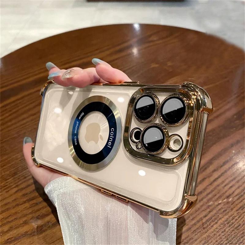 Новый чехол Magsafe для iPhone 15 Pro Max Plus с подушкой безопасности, противоударный магнитный прозрачный силиконовый чехол для iPhone 11 12 13 14 Pro Max iPhone 11 золотой
Новый чехол Magsafe для iPhone 15 Pro Max Plus с подушкой безопасности, противоударный магнитный прозрачный силиконовый чехол для iPhone 11 12 13 14 Pro Max iPhone 11 золотой