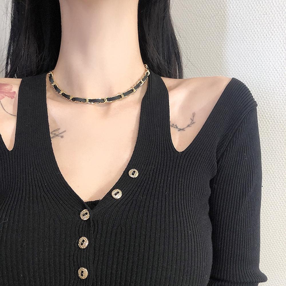 New Wedding Adjustable Girls Women Clavicle Chain Chain Necklace Choker Leather Bracelets bracelet
New Wedding Adjustable Girls Women Clavicle Chain Chain Necklace Choker Leather Bracelets bracelet