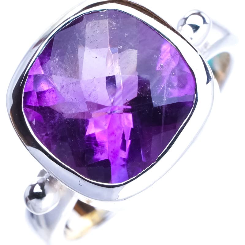 StarGems Natural Amethyst Handmade 925 Sterling Silver Ring 7.75 E9289
StarGems Natural Amethyst Handmade 925 Sterling Silver Ring 7.75 E9289