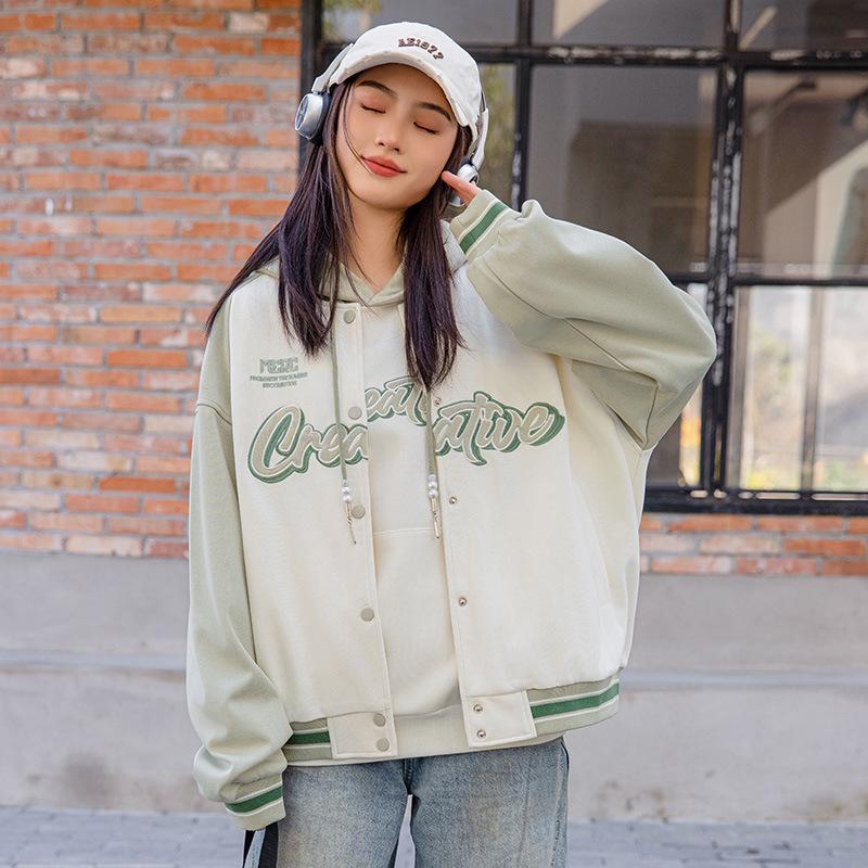 Teen Girls Two-Piece Baseball Jacket Set for Spring and Autumn L
Teen Girls Two-Piece Baseball Jacket Set for Spring and Autumn L