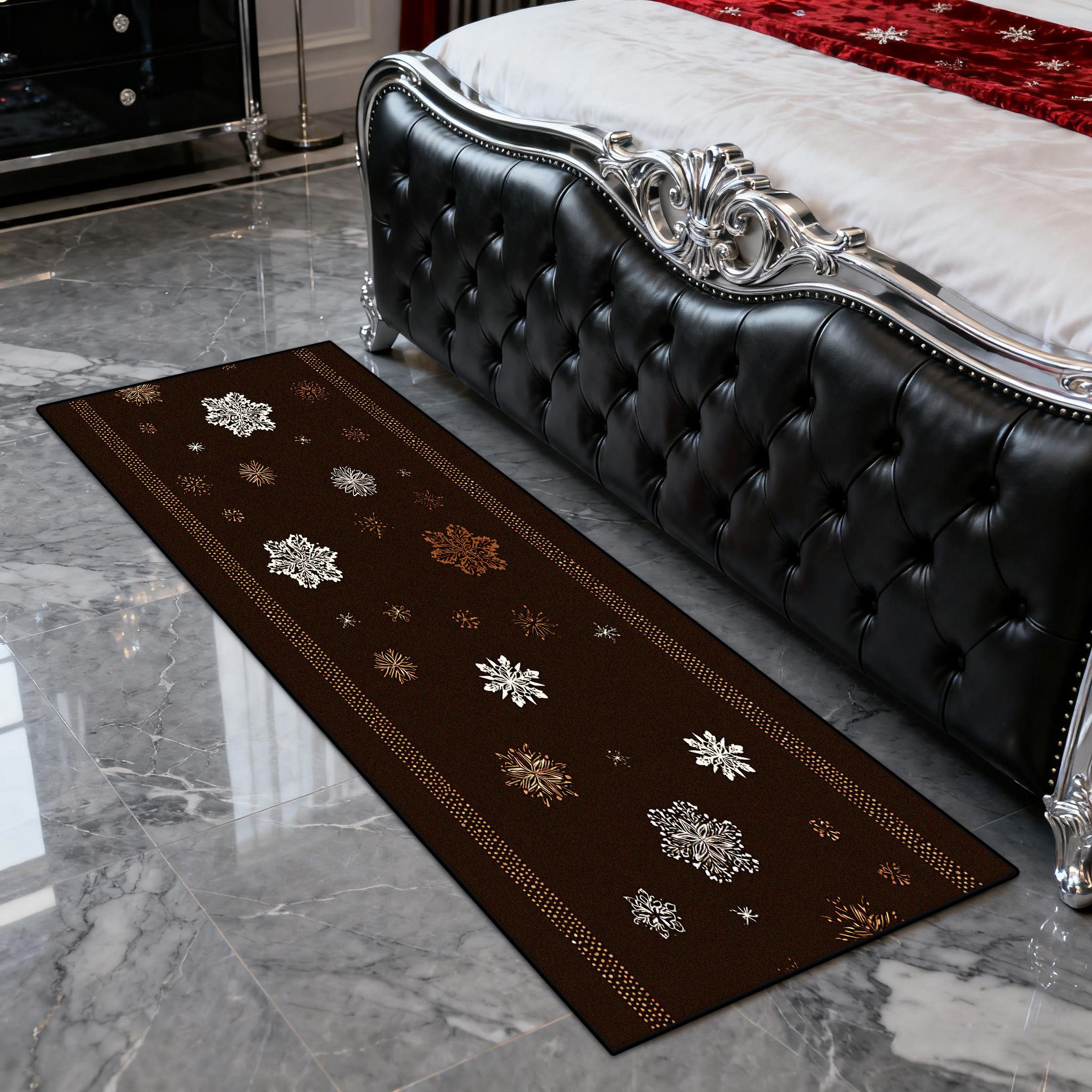 Modern Christmas Snowflake Foldable Living Room Carpet Decoration Bedroom Bedside Lint-free Foot Mat Easy Clean Soft Long Rug 60x160cm
Modern Christmas Snowflake Foldable Living Room Carpet Decoration Bedroom Bedside Lint-free Foot Mat Easy Clean Soft Long Rug 60x160cm