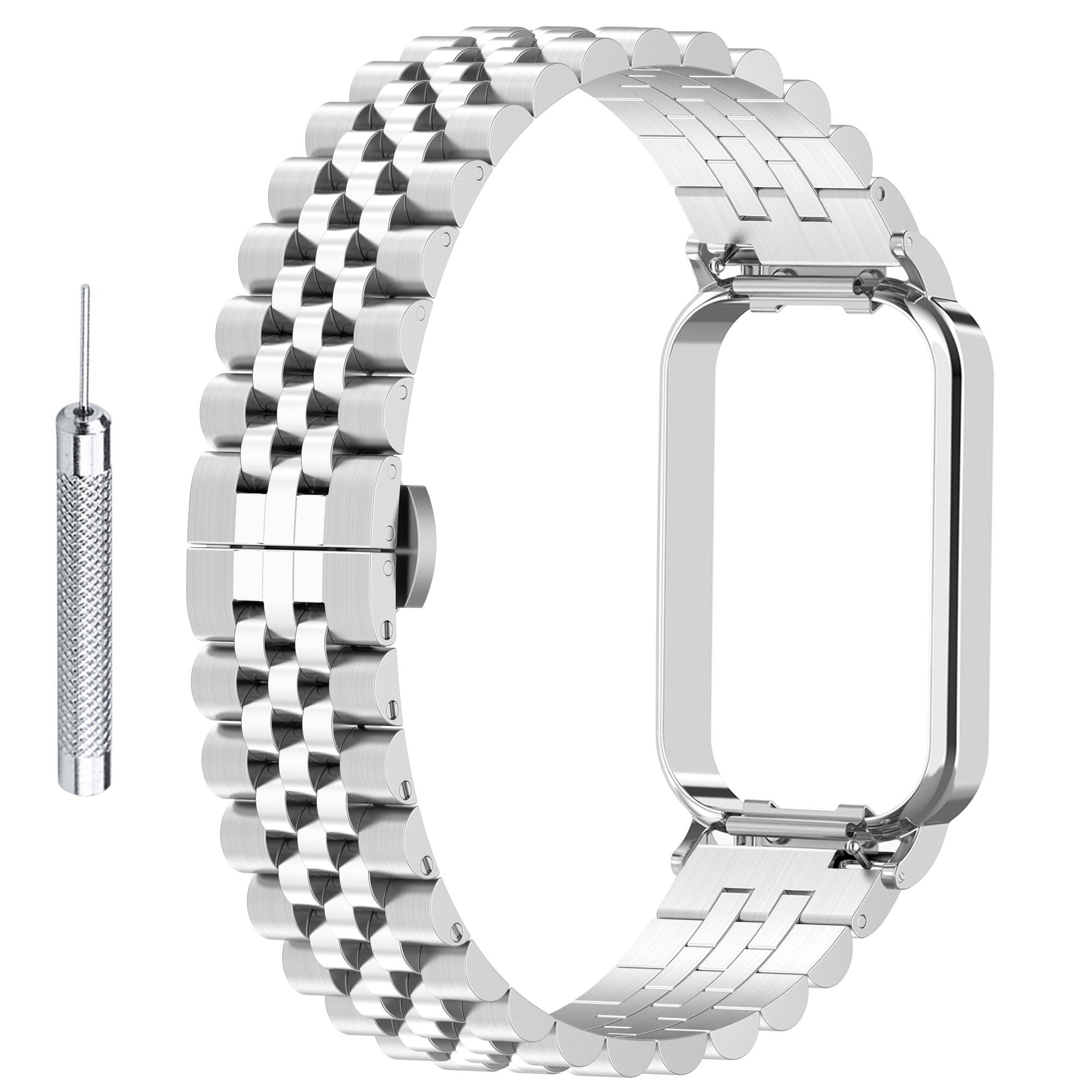 For Xiaomi Redmi Band 2 Stainless Steel Solid 5-Bead Smart Watch Strap+Frame Replacement with Installation Tool A
For Xiaomi Redmi Band 2 Stainless Steel Solid 5-Bead Smart Watch Strap+Frame Replacement with Installation Tool A