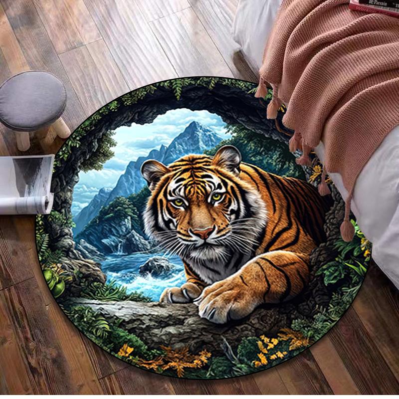 Animal tiger Circular Rug - Office Decorative Carpet For Living Room Bedroom Door Mat Floor Rug Computer Chair Area Rug 80x80cm( 31x31in)
Animal tiger Circular Rug - Office Decorative Carpet For Living Room Bedroom Door Mat Floor Rug Computer Chair Area Rug 80x80cm( 31x31in)