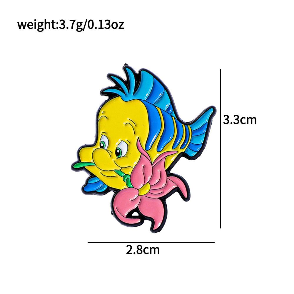 European and American film and television characters metal badge clownfish alloy brooch mermaid brooch pin decorative bag
European and American film and television characters metal badge clownfish alloy brooch mermaid brooch pin decorative bag