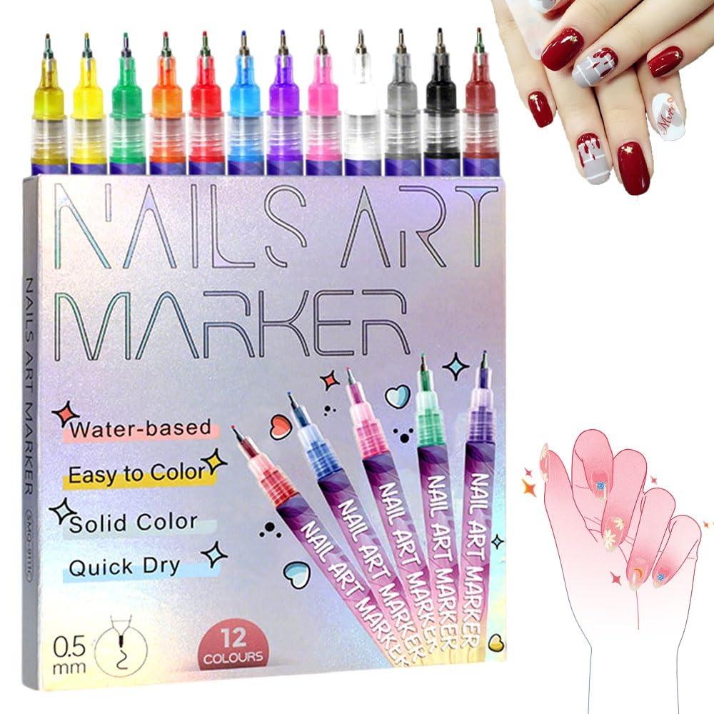 Waterproof Nail Art Markers for Gel Nails 12 Colors Nail Art Pens Set New Nail Art Graffiti Pen
Waterproof Nail Art Markers for Gel Nails 12 Colors Nail Art Pens Set New Nail Art Graffiti Pen