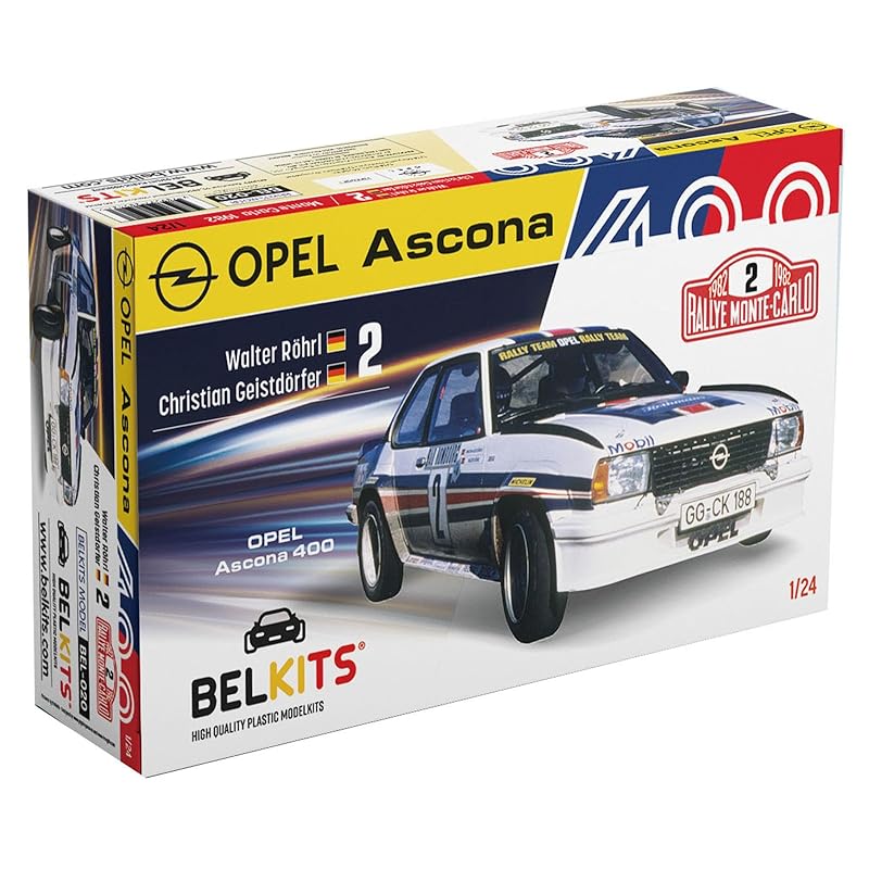 platz bell kit 1/24 opel Ascona 400 1981 monte carlo rally winner plastic model BEL020
platz bell kit 1/24 opel Ascona 400 1981 monte carlo rally winner plastic model BEL020