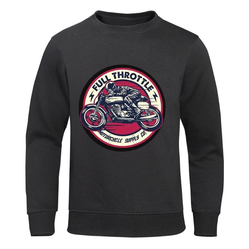 Full Throttle Motorcycle Locomotive Culture Мужские модные повседневные толстовки с капюшоном Флисовые теплые осенние повседневные спортивные свитера и длинные рукава для мужчин M чёрный
Full Throttle Motorcycle Locomotive Culture Мужские модные повседневные толстовки с капюшоном Флисовые теплые осенние повседневные спортивные свитера и длинные рукава для мужчин M чёрный