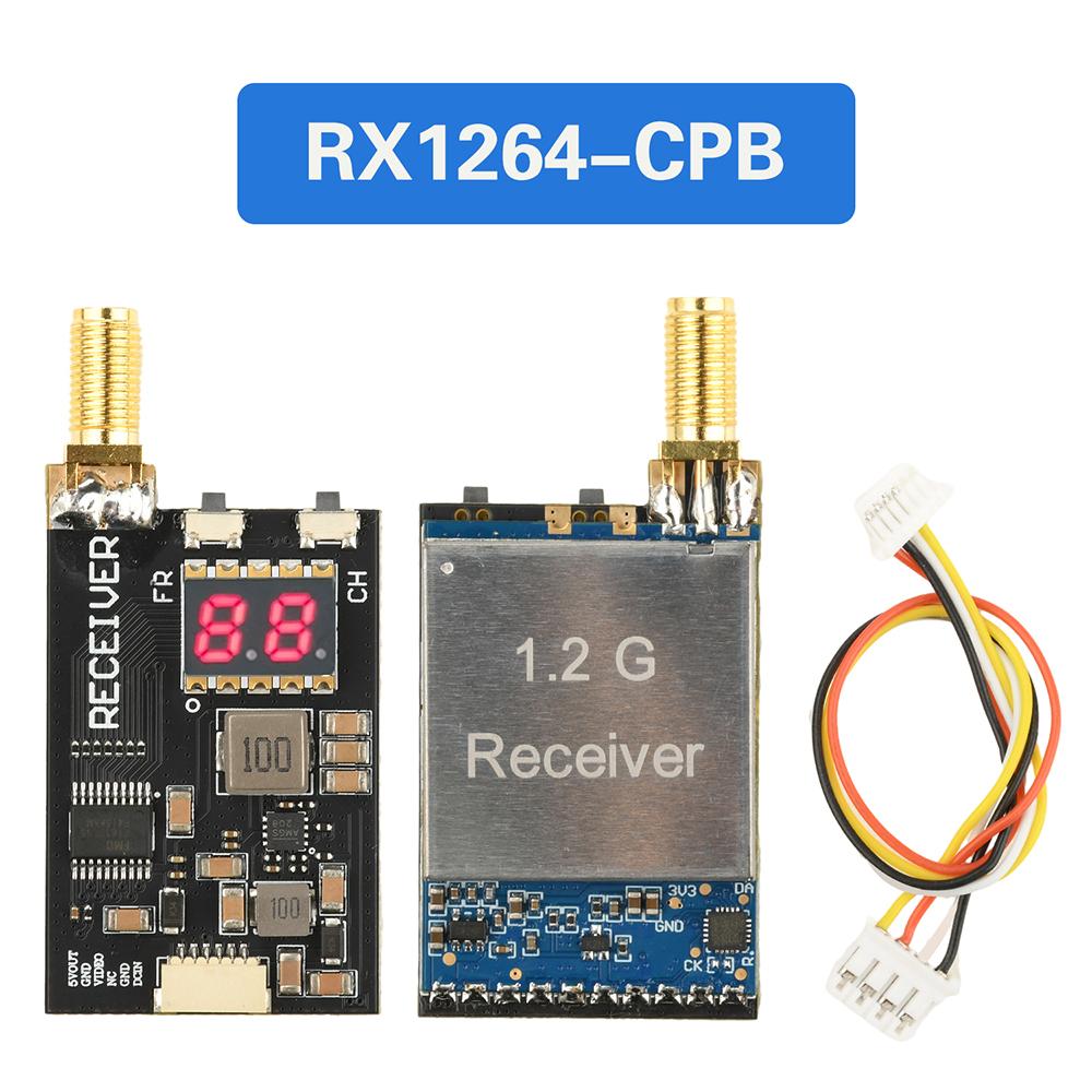 RX1264-CPB Wireless Fpv Image Transmission Module 1.2G 64 Channel Fm Analog Wireless Audio Video Transmission Reception Module
RX1264-CPB Wireless Fpv Image Transmission Module 1.2G 64 Channel Fm Analog Wireless Audio Video Transmission Reception Module