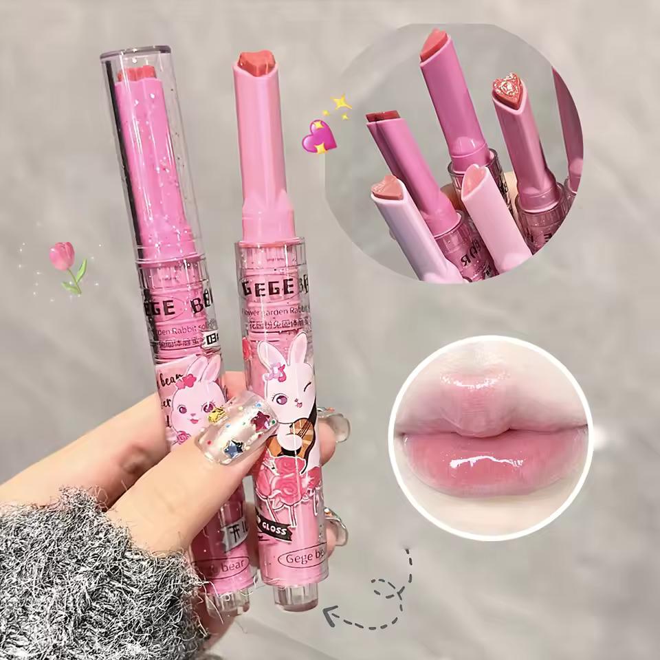 Gege Bear Garden Pink Rabbit Твердый блеск для губ Увлажняющий водянистый цветной бальзам для губ Стойкий и нежный бальзам для губ 01#
Gege Bear Garden Pink Rabbit Твердый блеск для губ Увлажняющий водянистый цветной бальзам для губ Стойкий и нежный бальзам для губ 01#