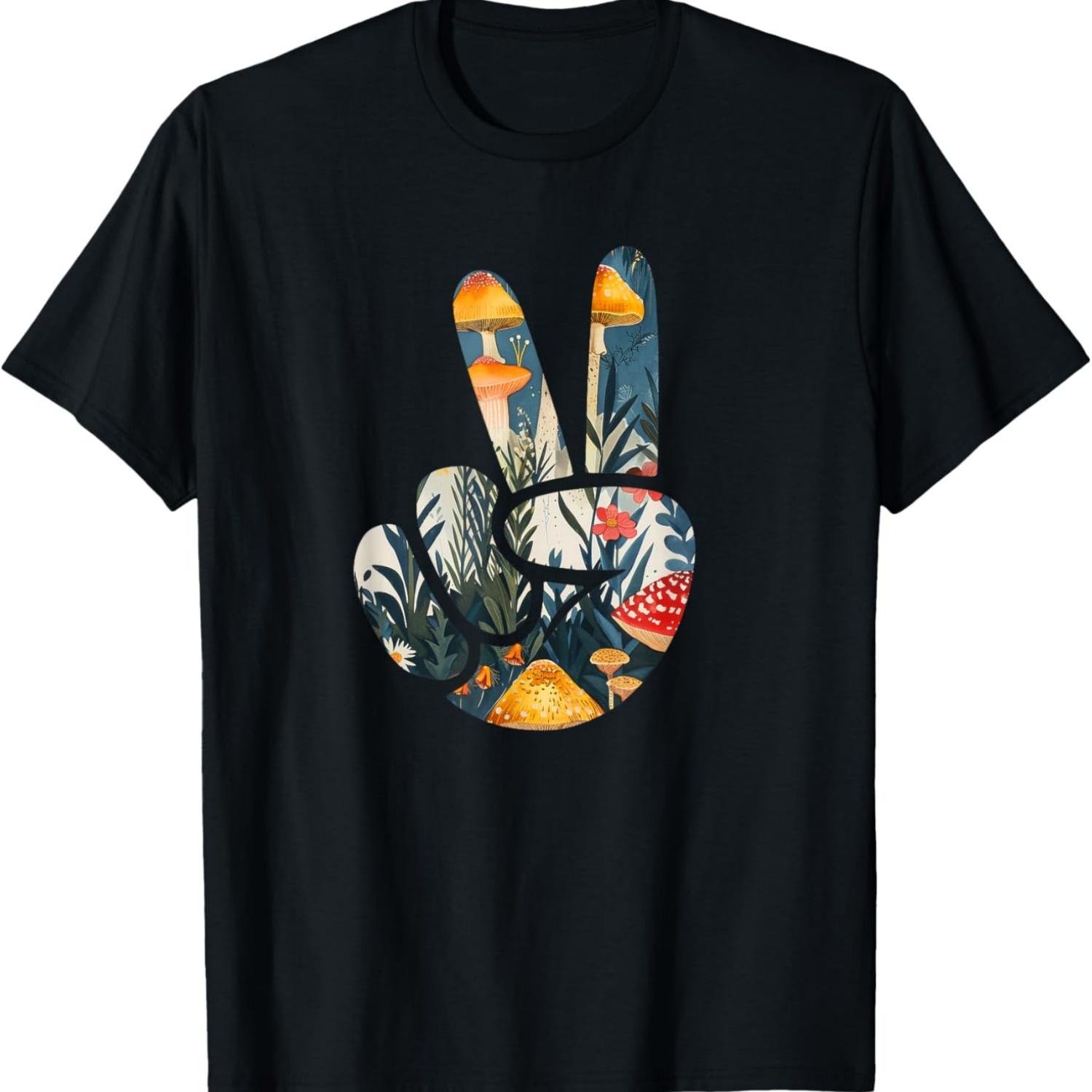 Natural Silhouette Forest Meadow Cottagecore Peace Sign Hand T-Shirt(63) XXXXXL чорний
Natural Silhouette Forest Meadow Cottagecore Peace Sign Hand T-Shirt(63) XXXXXL чорний
