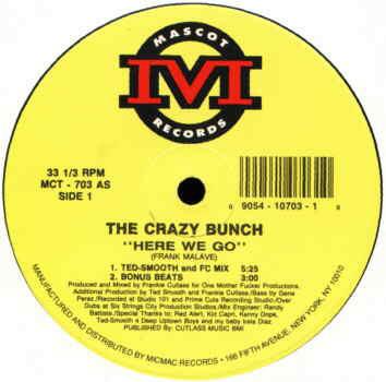 12inch Record CRAZY BUNCH Here We Go MCT703 Mascot Records 1992 US Rap HipHopRB Used
12inch Record CRAZY BUNCH Here We Go MCT703 Mascot Records 1992 US Rap HipHopRB Used