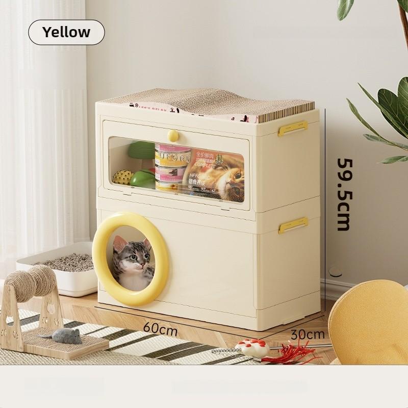Big Cat Nest Bed House Hiding Scratching Board Cat Nesting Box Indoor Storage Luxury Villa Large Multifunctional Pet Supplies жёлтый
Big Cat Nest Bed House Hiding Scratching Board Cat Nesting Box Indoor Storage Luxury Villa Large Multifunctional Pet Supplies жёлтый